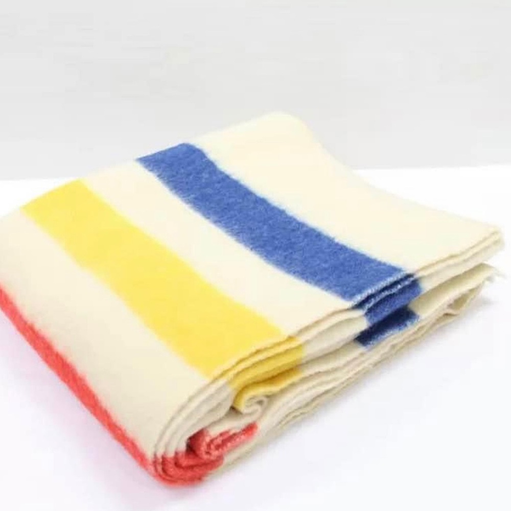 Vintage wool trapper blanket